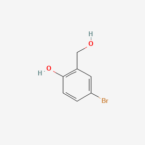 4-Bromo-2-(hydroxymethyl)phenol chemical structure (CAS 2316-64-5)