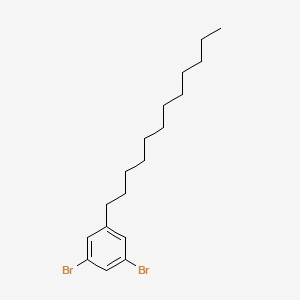 1,3-Dibromo-5-dodecylbenzene chemical structure (CAS 231606-27-2)