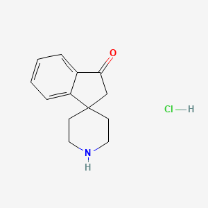 Spiro[indene-1,4'-piperidin]-3(2H)-one hydrochloride chemical structure (CAS 231938-20-8)