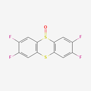 2,3,7,8-Tetrafluorothianthrene 5-oxide chemical structure (CAS 2320491-72-1)