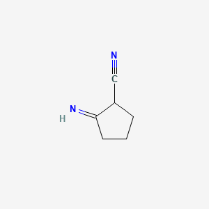 2-Iminocyclopentane-1-carbonitrile chemical structure (CAS 2321-76-8)