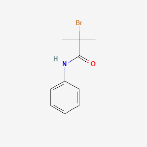2-Bromo-2-methyl-N-phenylpropanamide chemical structure (CAS 2322-45-4)