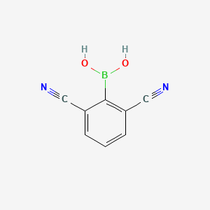 (2,6-Dicyanophenyl)boronic acid chemical structure (CAS 232275-35-3)