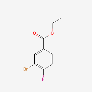 Ethyl 3-bromo-4-fluorobenzoate chemical structure (CAS 23233-33-2)
