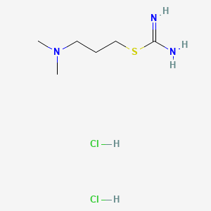 3-(Dimethylamino)propyl carbamimidothioate dihydrochloride chemical structure (CAS 23256-33-9)
