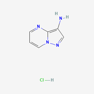 Pyrazolo[1,5-a]pyrimidin-3-amine hydrochloride chemical structure (CAS 232600-78-1)