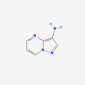 3-Aminopyrazolo[1,5-a]pyrimidine chemical structure (CAS 232600-93-0)