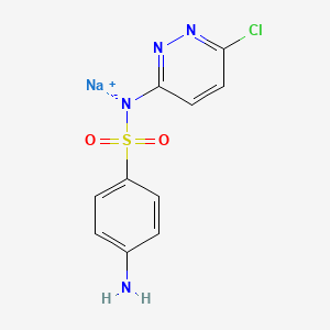 Sodium ((4-aminophenyl)sulfonyl)(6-chloropyridazin-3-yl)amide chemical structure (CAS 23282-55-5)