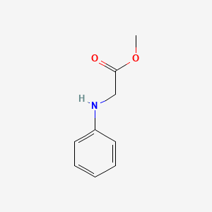 Methyl 2-(phenylamino)acetate chemical structure (CAS 23284-84-6)