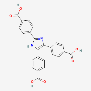4,4',4''-(1H-Imidazole-2,4,5-triyl)tribenzoic acid chemical structure (CAS 2329408-06-0)