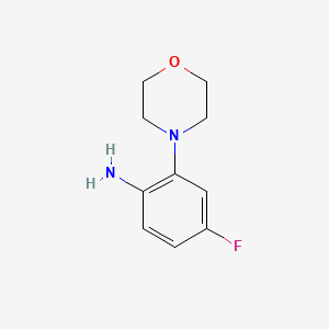 4-Fluoro-2-morpholinoaniline chemical structure (CAS 232951-87-0)