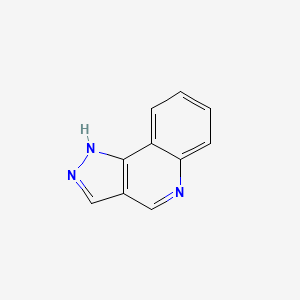 1H-Pyrazolo[4,3-c]quinoline chemical structure (CAS 233-46-5)