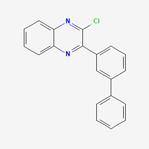 2-([1,1'-Biphenyl]-3-yl)-3-chloroquinoxaline chemical structure (CAS 2331183-37-8)