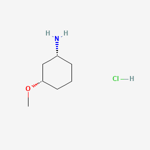 (1R,3S)-3-Methoxycyclohexan-1-amine hydrochloride chemical structure (CAS 2331211-70-0)