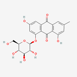 Emodin-8-beta-D-Glucoside chemical structure (CAS 23313-21-5)
