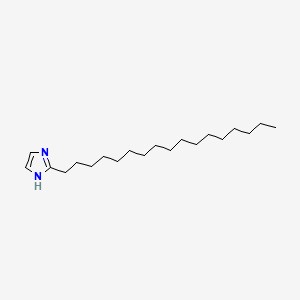 2-Heptadecylimidazole chemical structure (CAS 23328-87-2)