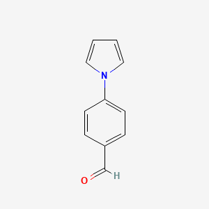 4-(1H-Pyrrol-1-yl)benzaldehyde chemical structure (CAS 23351-05-5)