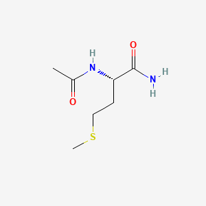 (S)-2-Acetamido-4-(methylthio)butanamide chemical structure (CAS 23361-37-7)