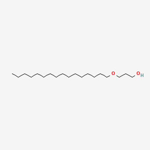 3-(Hexadecyloxy)propan-1-ol chemical structure (CAS 23377-40-4)