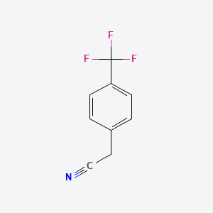 4-(Trifluoromethyl)phenylacetonitrile chemical structure (CAS 2338-75-2)