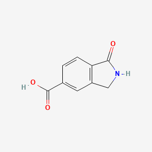 1-Oxoisoindoline-5-carboxylic acid chemical structure (CAS 23386-40-5)