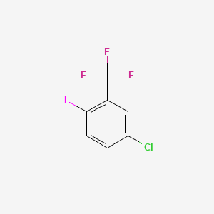 5-Chloro-2-iodobenzotrifluoride chemical structure (CAS 23399-77-1)
