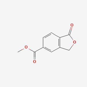 Methyl 1-oxo-1,3-dihydroisobenzofuran-5-carboxylate chemical structure (CAS 23405-32-5)