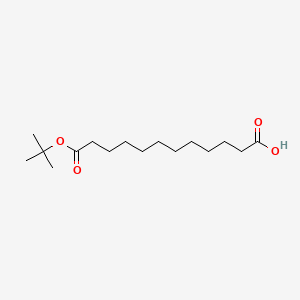 12-(tert-Butoxy)-12-oxododecanoic acid chemical structure (CAS 234081-98-2)