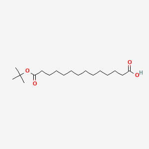 14-(tert-Butoxy)-14-oxotetradecanoic acid chemical structure (CAS 234082-00-9)