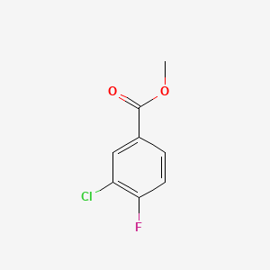 Methyl 3-chloro-4-fluorobenzoate chemical structure (CAS 234082-35-0)
