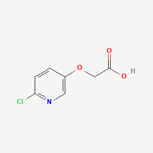 2-((6-Chloropyridin-3-yl)oxy)acetic acid chemical structure (CAS 234109-28-5)