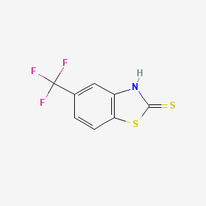 5-(Trifluoromethyl)benzo[d]thiazole-2(3H)-thione chemical structure (CAS 23420-87-3)