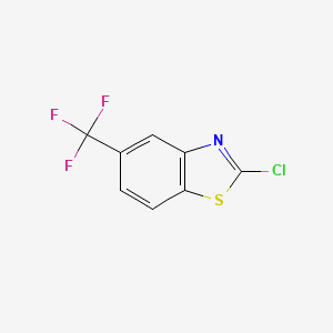 2-Chloro-5-(trifluoromethyl)benzo[d]thiazole chemical structure (CAS 23420-88-4)
