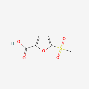 5-Methanesulfonylfuran-2-carboxylic acid chemical structure (CAS 23423-91-8)