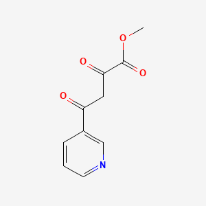 Methyl 2,4-dioxo-4-(pyridin-3-yl)butanoate chemical structure (CAS 23424-36-4)