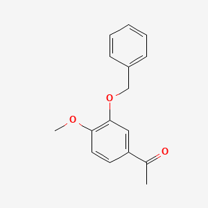 1-(3-(Benzyloxy)-4-methoxyphenyl)ethanone chemical structure (CAS 23428-77-5)