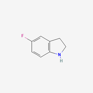5-Fluoroindoline chemical structure (CAS 2343-22-8)