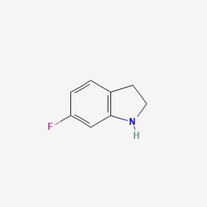 6-Fluoroindoline chemical structure (CAS 2343-23-9)