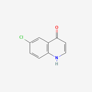 6-Chloroquinolin-4-ol chemical structure (CAS 23432-43-1)