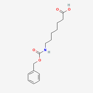 7-(((Benzyloxy)carbonyl)amino)heptanoic acid chemical structure (CAS 23434-37-9)