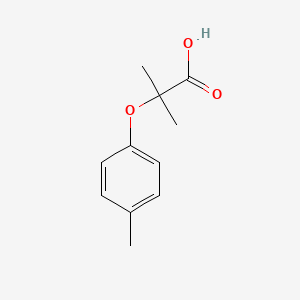 2-Methyl-2-(p-tolyloxy)propanoic acid chemical structure (CAS 23438-11-1)