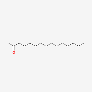 Pentadecan-2-one chemical structure (CAS 2345-28-0)