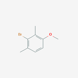 2-Bromo-4-methoxy-1,3-dimethylbenzene chemical structure (CAS 23453-90-9)