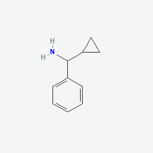 Cyclopropyl(phenyl)methanamine chemical structure (CAS 23459-38-3)