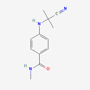 4-((2-Cyanopropan-2-yl)amino)-N-methylbenzamide chemical structure (CAS 2346499-26-9)