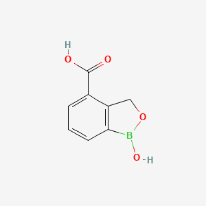 1-Hydroxy-1,3-dihydrobenzo[c][1,2]oxaborole-4-carboxylic acid chemical structure (CAS 2346531-04-0)