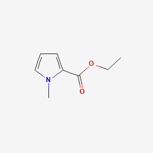 Ethyl 1-methyl-1H-pyrrole-2-carboxylate chemical structure (CAS 23466-27-5)