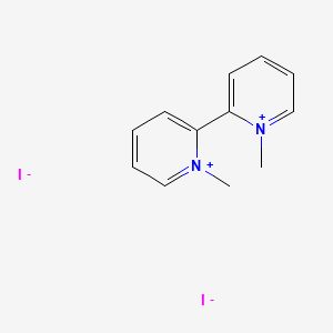 1,1'-Dimethyl-[2,2'-bipyridine]-1,1'-diium iodide chemical structure (CAS 23484-62-0)