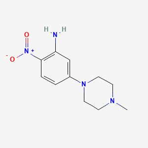 5-(4-Methylpiperazin-1-yl)-2-nitroaniline chemical structure (CAS 23491-48-7)
