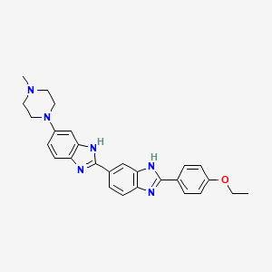 2'-(4-Ethoxyphenyl)-5-(4-methylpiperazin-1-yl)-1H,1'H-2,5'-bibenzo[d]imidazole chemical structure (CAS 23491-52-3)